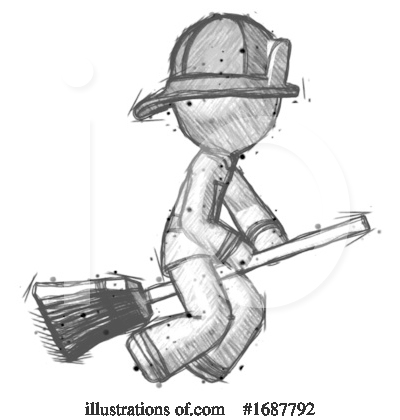 Royalty-Free (RF) Firefighter Clipart Illustration by Leo Blanchette - Stock Sample #1687792