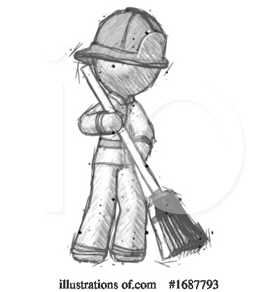Royalty-Free (RF) Firefighter Clipart Illustration by Leo Blanchette - Stock Sample #1687793