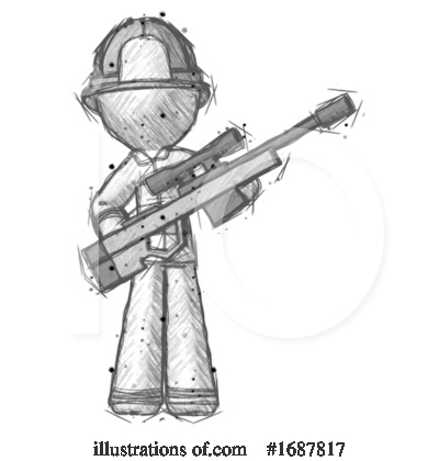 Royalty-Free (RF) Firefighter Clipart Illustration by Leo Blanchette - Stock Sample #1687817
