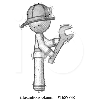 Royalty-Free (RF) Firefighter Clipart Illustration by Leo Blanchette - Stock Sample #1687838
