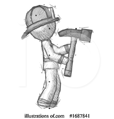 Royalty-Free (RF) Firefighter Clipart Illustration by Leo Blanchette - Stock Sample #1687841