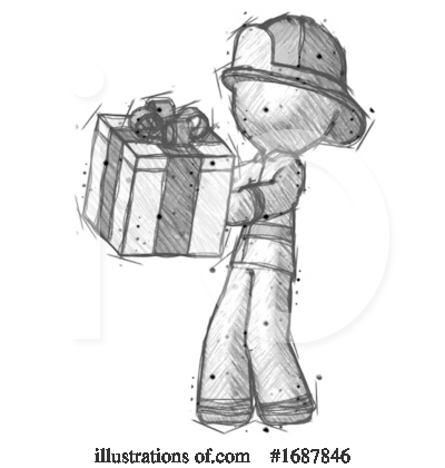Royalty-Free (RF) Firefighter Clipart Illustration by Leo Blanchette - Stock Sample #1687846