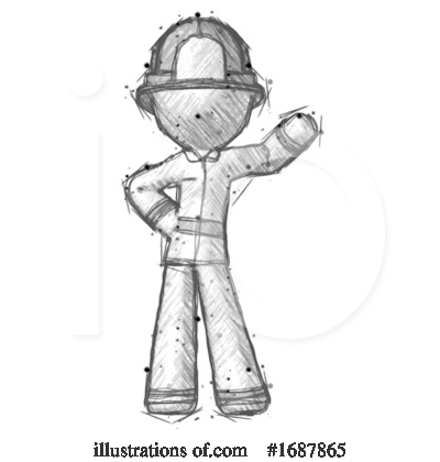 Royalty-Free (RF) Firefighter Clipart Illustration by Leo Blanchette - Stock Sample #1687865