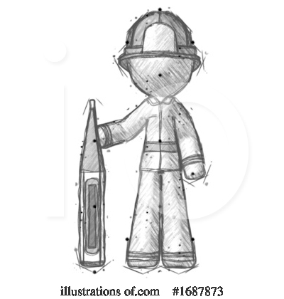 Royalty-Free (RF) Firefighter Clipart Illustration by Leo Blanchette - Stock Sample #1687873