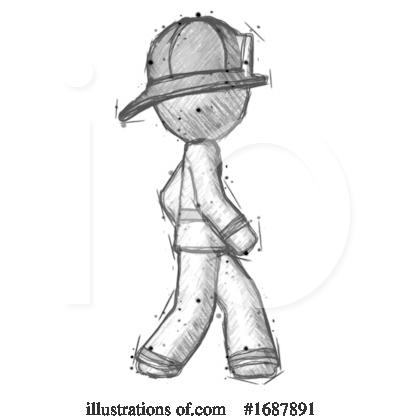 Royalty-Free (RF) Firefighter Clipart Illustration by Leo Blanchette - Stock Sample #1687891