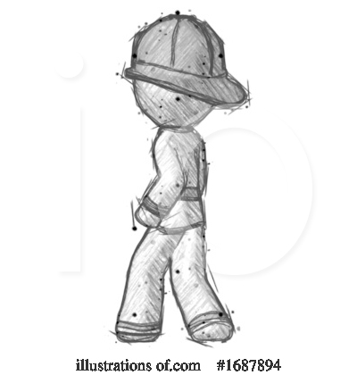 Royalty-Free (RF) Firefighter Clipart Illustration by Leo Blanchette - Stock Sample #1687894