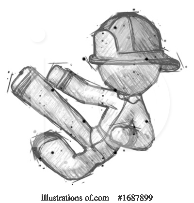 Royalty-Free (RF) Firefighter Clipart Illustration by Leo Blanchette - Stock Sample #1687899