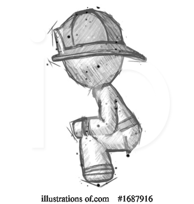Royalty-Free (RF) Firefighter Clipart Illustration by Leo Blanchette - Stock Sample #1687916