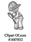 Firefighter Clipart #1687932 by Leo Blanchette