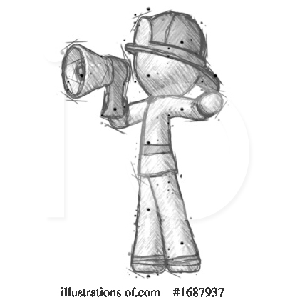 Royalty-Free (RF) Firefighter Clipart Illustration by Leo Blanchette - Stock Sample #1687937