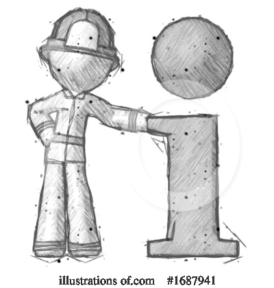 Royalty-Free (RF) Firefighter Clipart Illustration by Leo Blanchette - Stock Sample #1687941