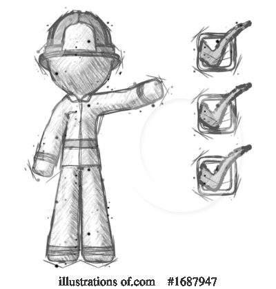 Royalty-Free (RF) Firefighter Clipart Illustration by Leo Blanchette - Stock Sample #1687947