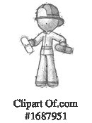 Firefighter Clipart #1687951 by Leo Blanchette