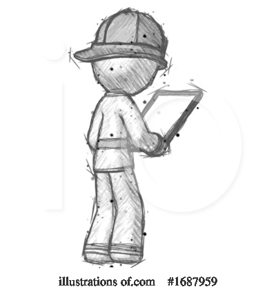 Royalty-Free (RF) Firefighter Clipart Illustration by Leo Blanchette - Stock Sample #1687959