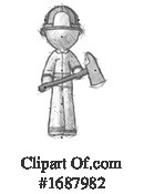 Firefighter Clipart #1687982 by Leo Blanchette