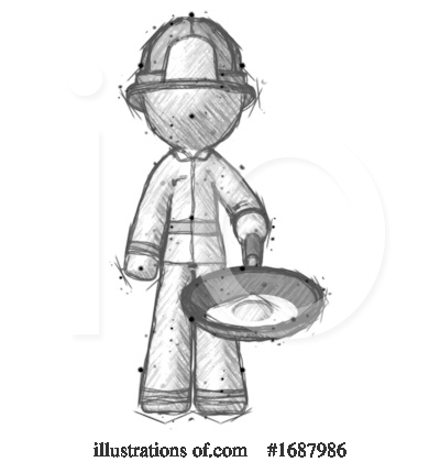 Royalty-Free (RF) Firefighter Clipart Illustration by Leo Blanchette - Stock Sample #1687986