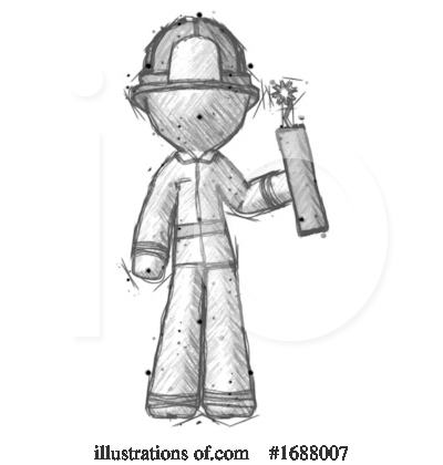 Royalty-Free (RF) Firefighter Clipart Illustration by Leo Blanchette - Stock Sample #1688007