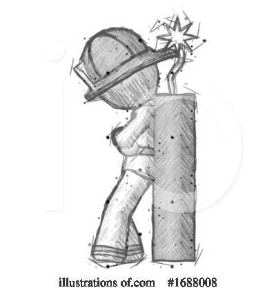 Royalty-Free (RF) Firefighter Clipart Illustration by Leo Blanchette - Stock Sample #1688008