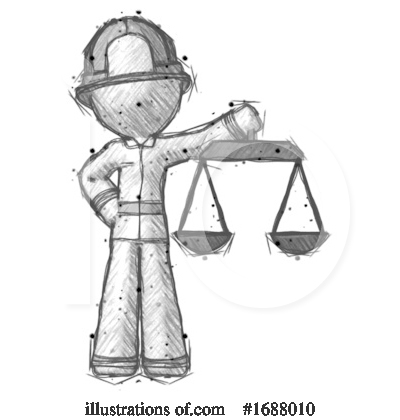 Royalty-Free (RF) Firefighter Clipart Illustration by Leo Blanchette - Stock Sample #1688010