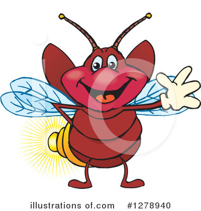 Royalty-Free (RF) Firefly Clipart Illustration by Dennis Holmes Designs - Stock Sample #1278940