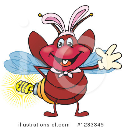 Lightning Bugs Clipart #1283345 by Dennis Holmes Designs