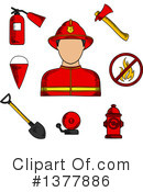 Fireman Clipart #1377886 by Vector Tradition SM
