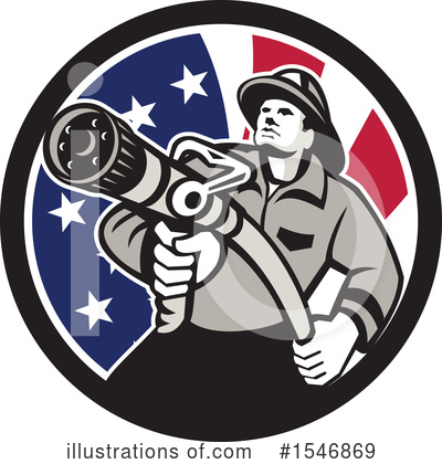 Royalty-Free (RF) Fireman Clipart Illustration by patrimonio - Stock Sample #1546869