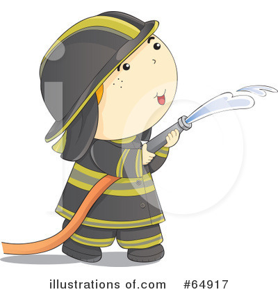 Royalty-Free (RF) Fireman Clipart Illustration by YUHAIZAN YUNUS - Stock Sample #64917