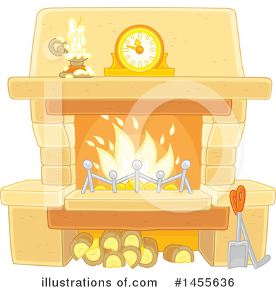 Royalty-Free (RF) Fireplace Clipart Illustration by Alex Bannykh - Stock Sample #1455636