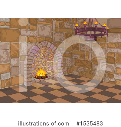 Royalty-Free (RF) Fireplace Clipart Illustration by Pushkin - Stock Sample #1535483