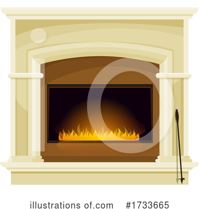 Royalty-Free (RF) Fireplace Clipart Illustration by Vector Tradition SM - Stock Sample #1733665