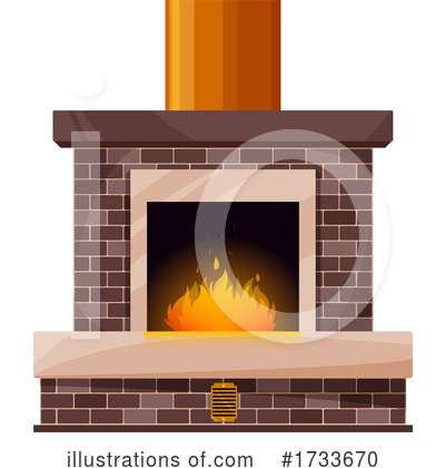 Royalty-Free (RF) Fireplace Clipart Illustration by Vector Tradition SM - Stock Sample #1733670
