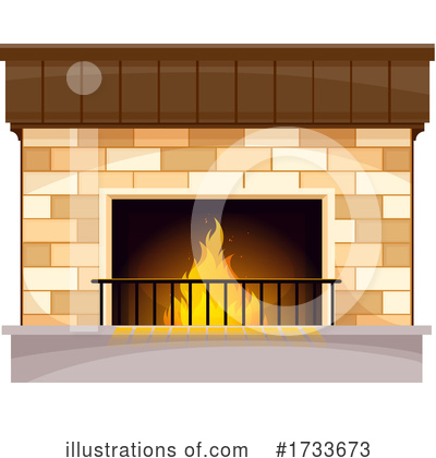 Royalty-Free (RF) Fireplace Clipart Illustration by Vector Tradition SM - Stock Sample #1733673