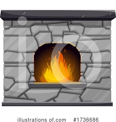 Royalty-Free (RF) Fireplace Clipart Illustration by Vector Tradition SM - Stock Sample #1736686