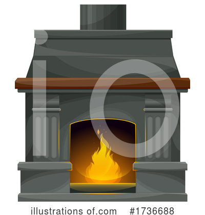 Royalty-Free (RF) Fireplace Clipart Illustration by Vector Tradition SM - Stock Sample #1736688