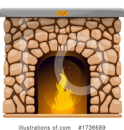 Royalty-Free (RF) Fireplace Clipart Illustration by Vector Tradition SM - Stock Sample #1736689