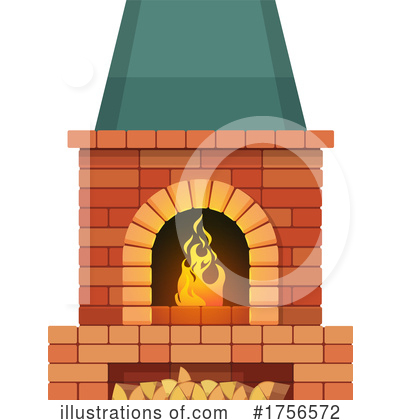 Royalty-Free (RF) Fireplace Clipart Illustration by Vector Tradition SM - Stock Sample #1756572