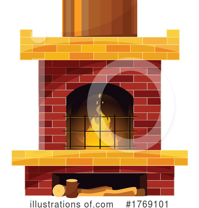 Royalty-Free (RF) Fireplace Clipart Illustration by Vector Tradition SM - Stock Sample #1769101