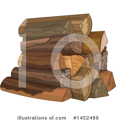 Royalty-Free (RF) Firewood Clipart Illustration by Pushkin - Stock Sample #1452489