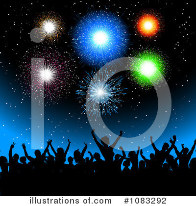 Royalty-Free (RF) Fireworks Clipart Illustration by KJ Pargeter - Stock Sample #1083292