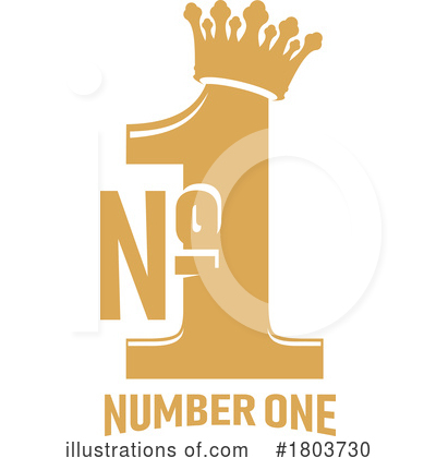 Number One Clipart #1803730 by Vector Tradition SM