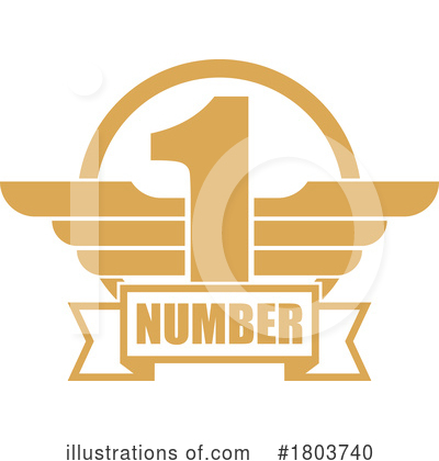 Number One Clipart #1803740 by Vector Tradition SM