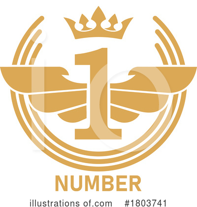 Number One Clipart #1803741 by Vector Tradition SM