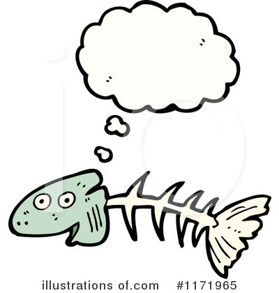 Royalty-Free (RF) Fish Bone Clipart Illustration by lineartestpilot - Stock Sample #1171965