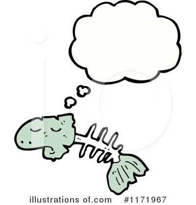 Royalty-Free (RF) Fish Bone Clipart Illustration by lineartestpilot - Stock Sample #1171967