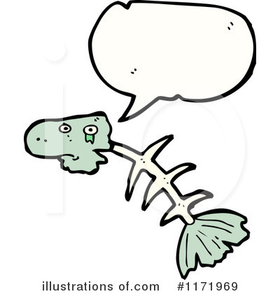 Royalty-Free (RF) Fish Bone Clipart Illustration by lineartestpilot - Stock Sample #1171969
