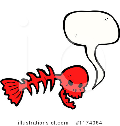 Royalty-Free (RF) Fish Bone Clipart Illustration by lineartestpilot - Stock Sample #1174064