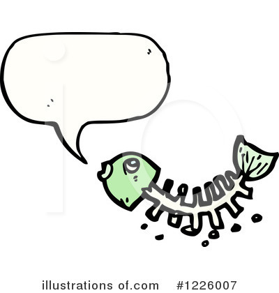 Fish Skeleton Clipart #1226007 by lineartestpilot