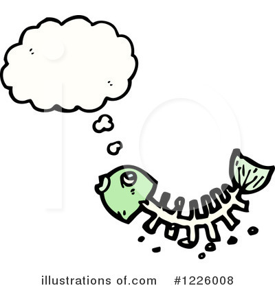 Fish Skeleton Clipart #1226008 by lineartestpilot