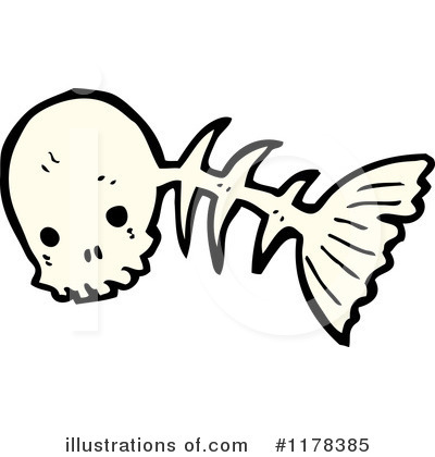 Fish Skeleton Clipart #1178385 by lineartestpilot